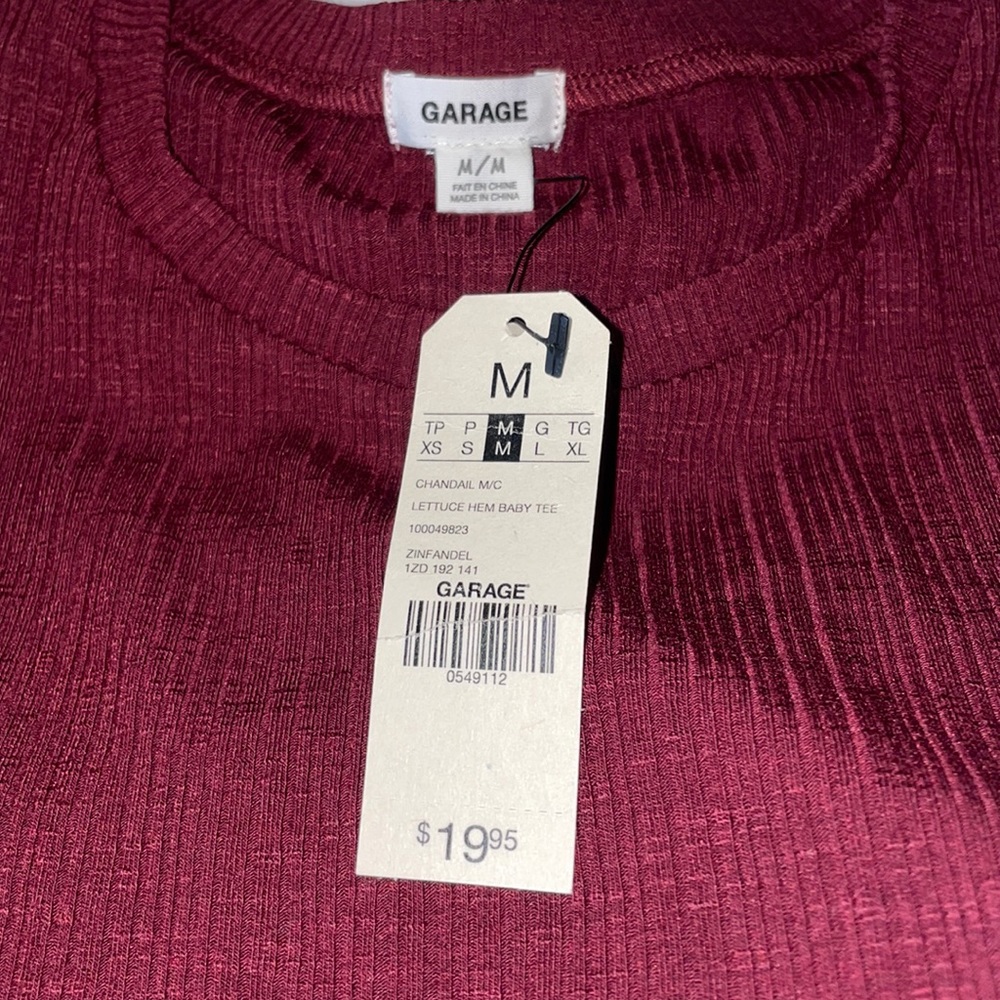 Maroon Top with Ruffled Bottom - Perfect For Fall! - Picture 3 of 3